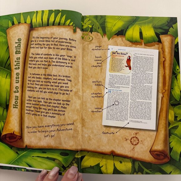 NIV Adventure Bible Hardcover For Kids Dictionary Concordance Maps - Picture 5 of 9